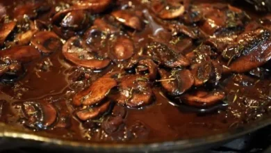 Red Wine Mushroom Sauce